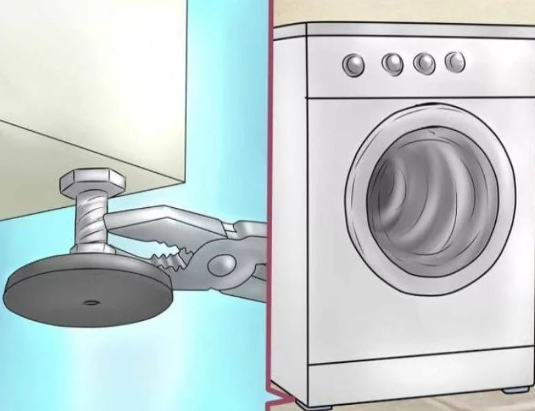 Установка стиральной машины: на деревянной или кафельном полу на кухне