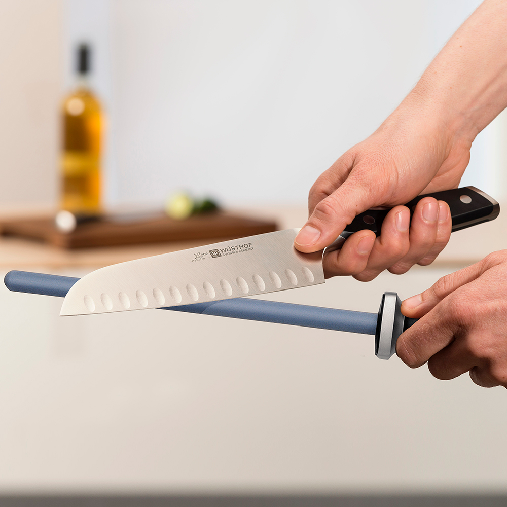 Что такое мусат для заточки ножей Как правильно заточить ножи мусатом Как с помощью мусата править лезвия ножей