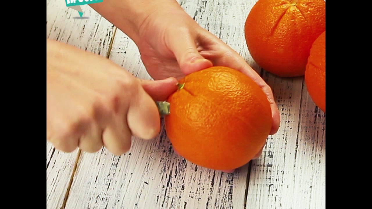 Как почистить апельсин - wikihow