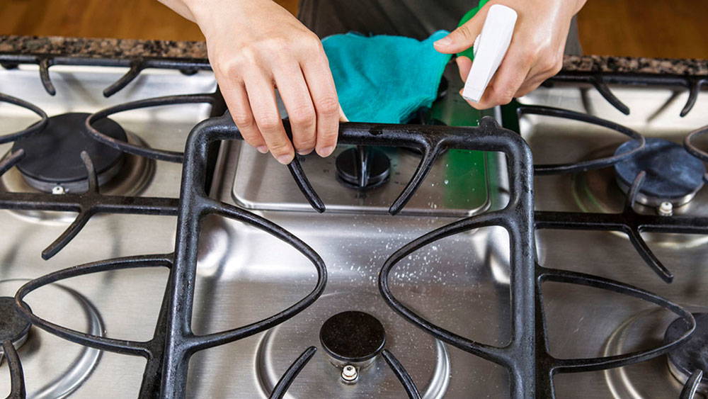 4 способа очистить чугунную решетку газовой плиты