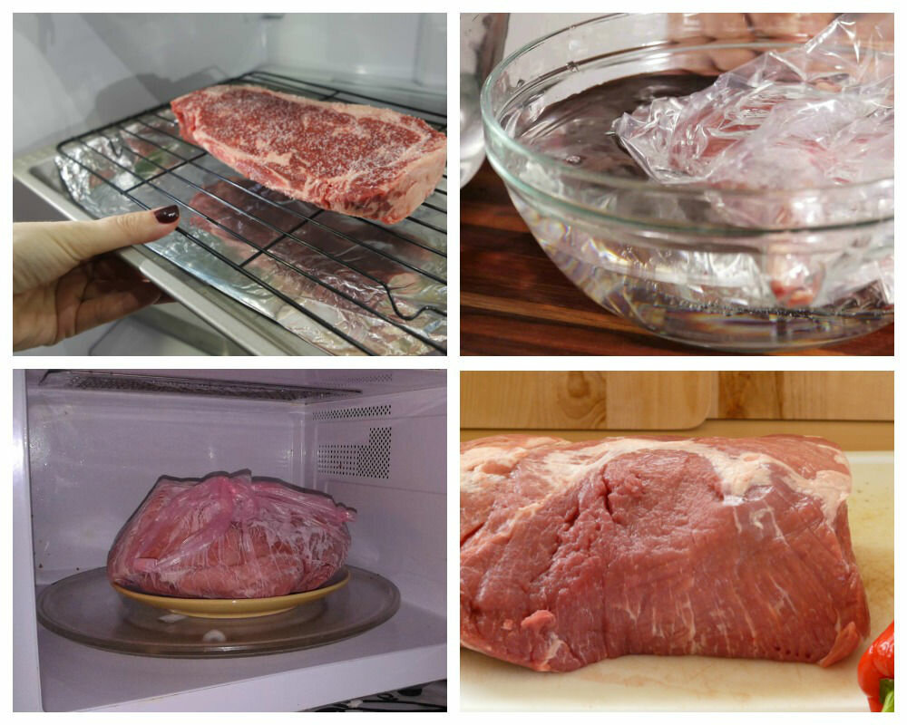 Как быстро и безопасно разморозить мясо в домашних условиях