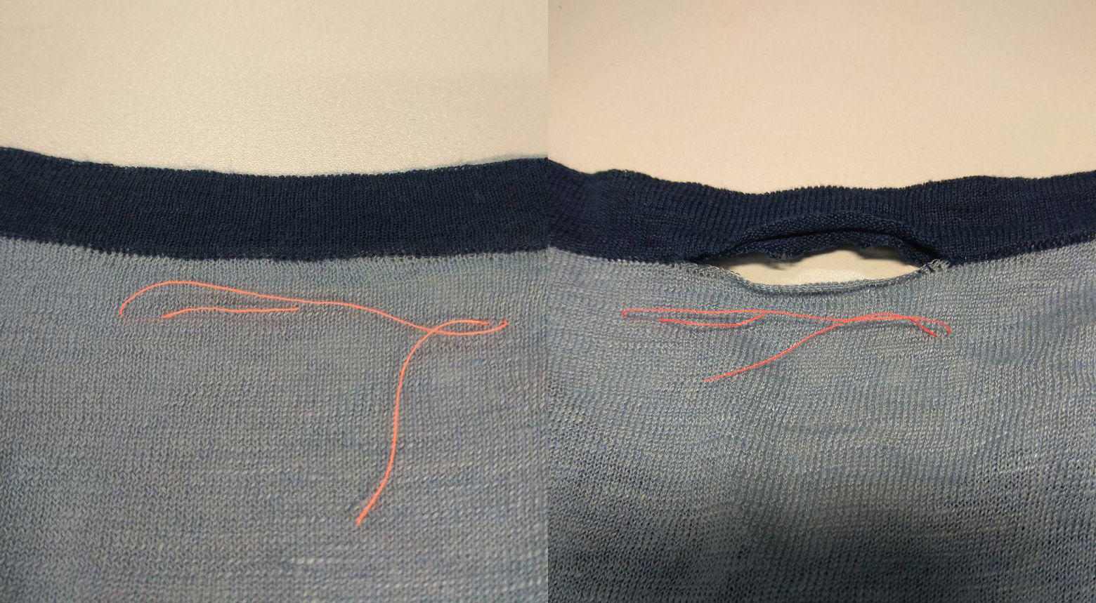 Как убрать затяжки на одежде: инструкция по устранению зацепок на синтетике, трикотаже, джинсах