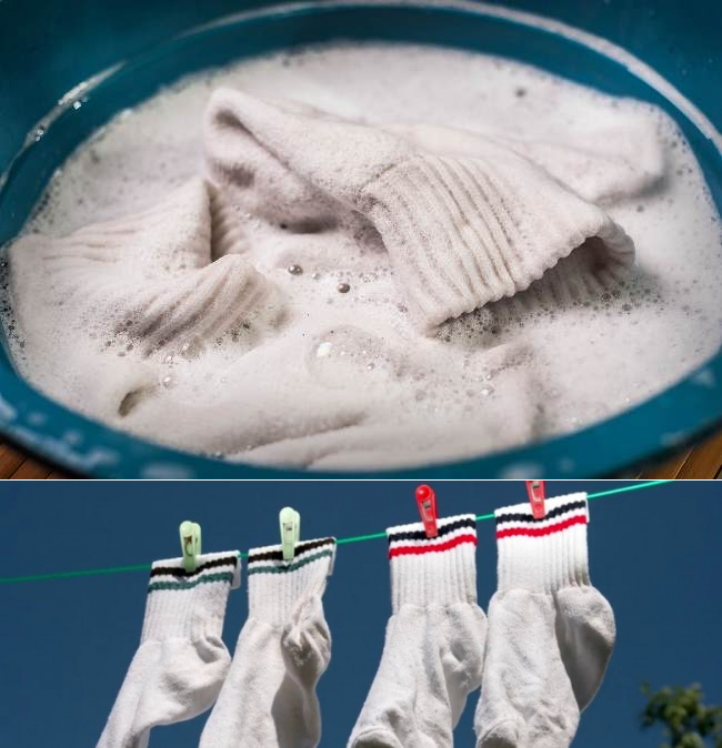 Как отстирать белые носки от грязи до белоснежности