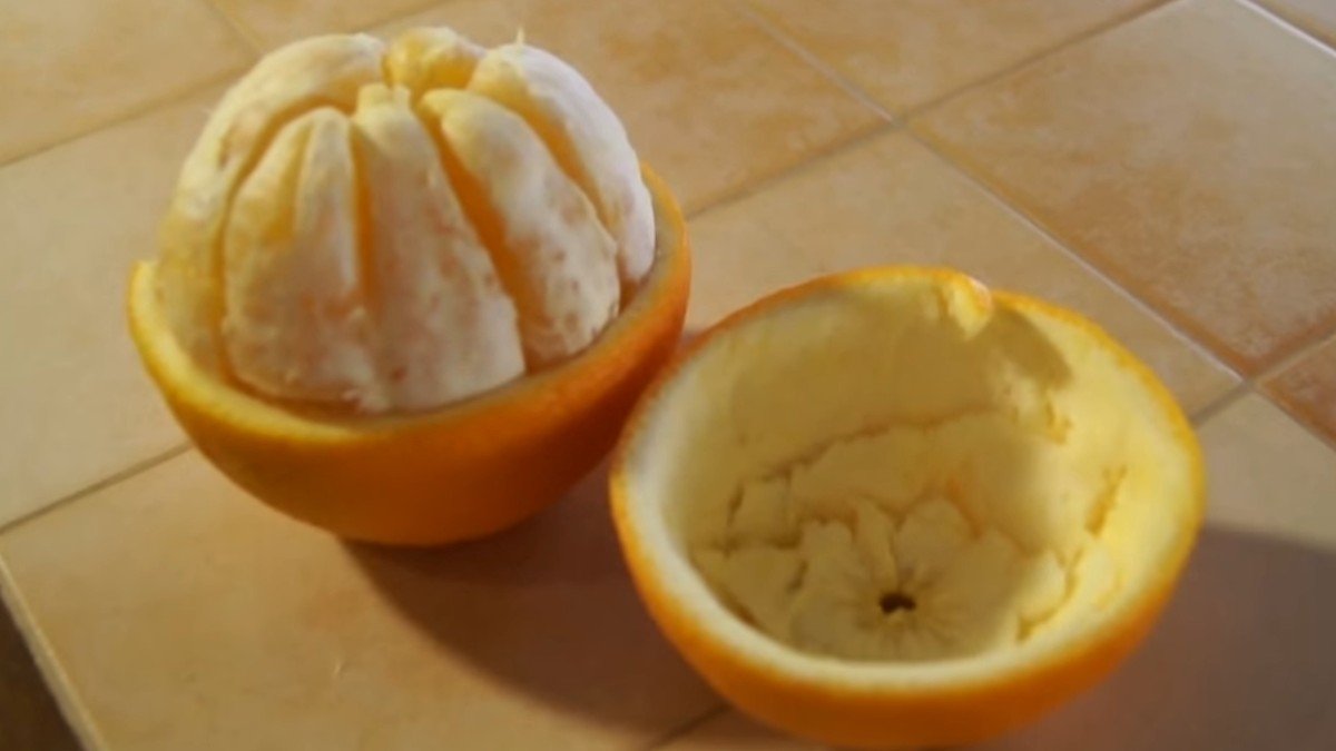 Как почистить апельсин - wikihow