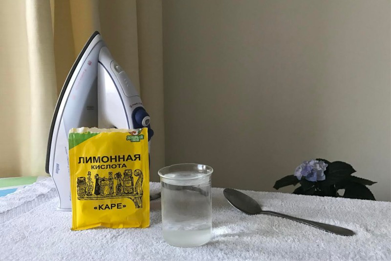 Как почистить утюг от накипи лимонной кислотой: способы очистки и отзывы
