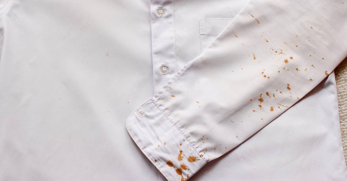 Как отстирать ржавчину с одежды: белой, цветной, в домашних условиях