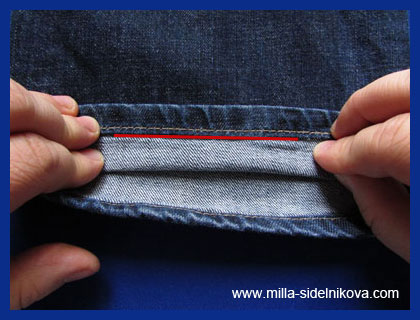Как подшить джинсы с сохранением фабричного шва пошаговая инструкция фото видео