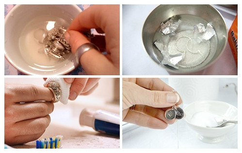 Как почистить серебро содой и фольгой