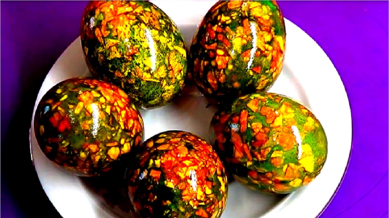 Мраморные, узорчатые и золотые. 10 необычных способов покрасить яйца | православие и мир