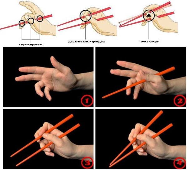 Как правильно держать палочки для суши, пошаговая инструкция использования китайских палочек для роллов, фото, видео