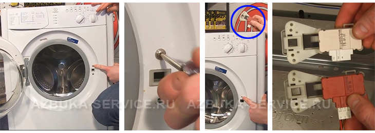 Как открыть стиральную машину с заблокированной дверцей?