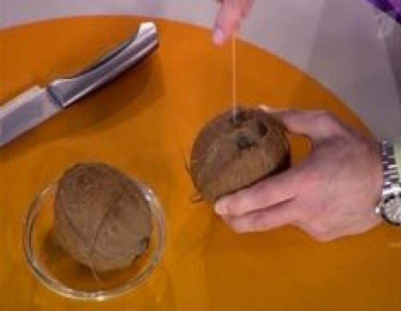Способы чистки кокосов в домашних условиях