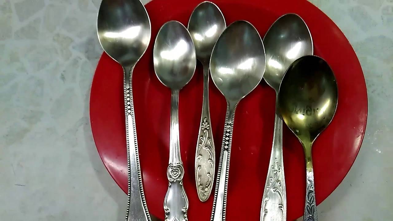 Серебряные ложки (столовое серебро) как почистить?