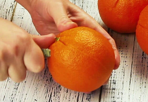 Как почистить апельсин от пленки