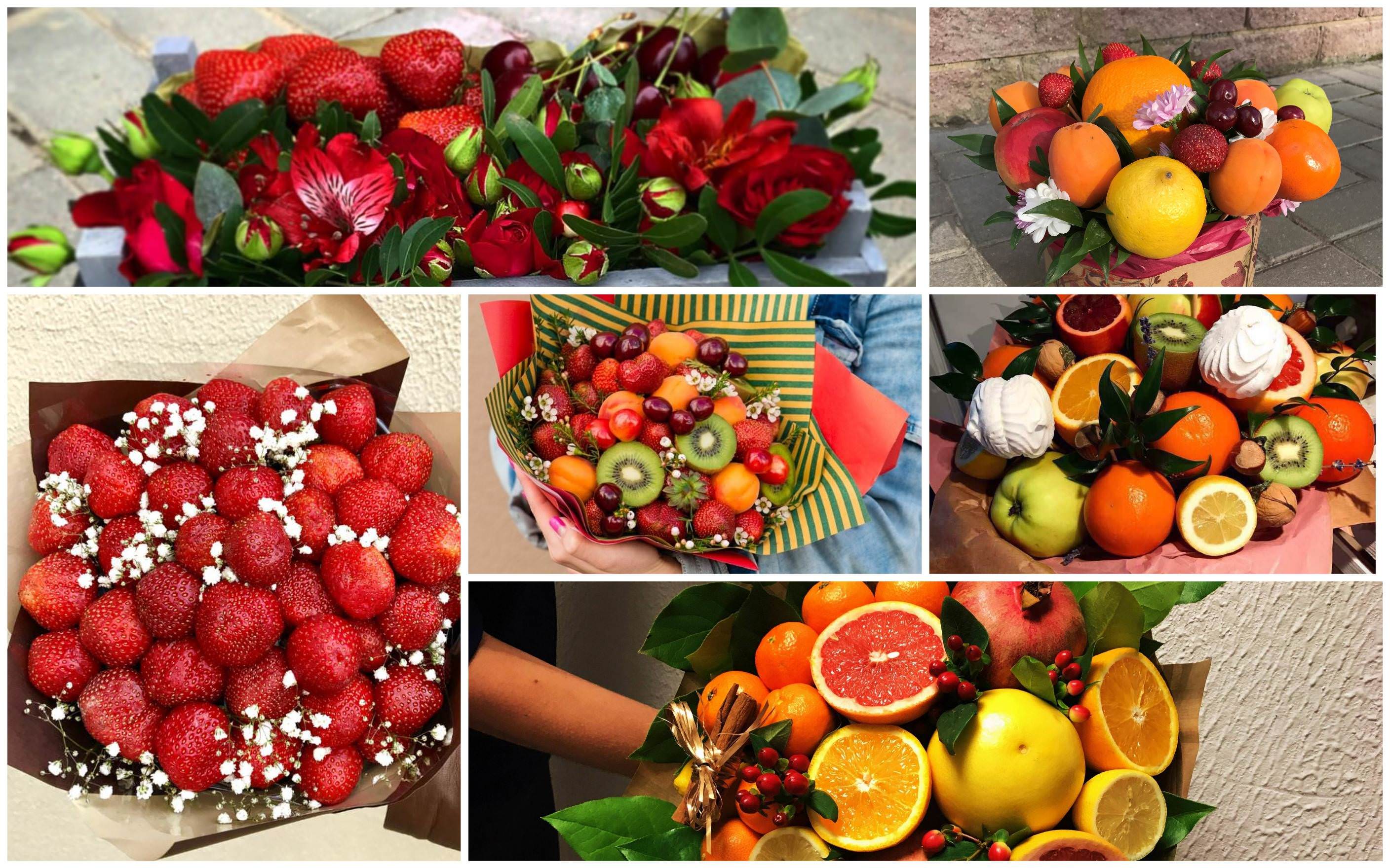 Букет из фруктов своими руками – виды, правила организации и оформления фруктовых букетов (115 фото)
