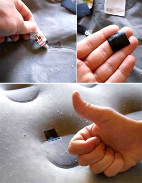 Как правильно заклеивать надувной матрас при разных видах повреждений