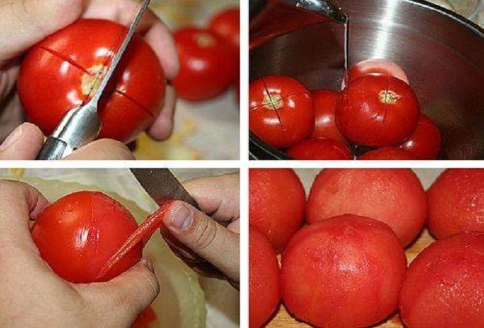 Существует несколько методов, как снять кожицу с помидоров Все они позволяют удалить плотную шкурку без порчи мякоти и с максимальным сохранением полезных веществ
