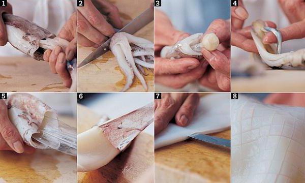 Как чистить кальмаров и сколько варить, как быстро почистить их от пленки, видео