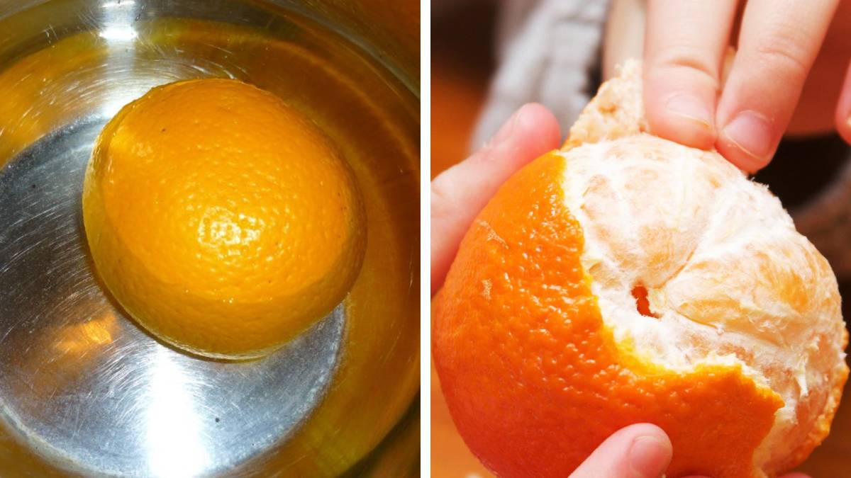 Как почистить апельсин