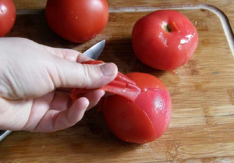 Как снять кожицу с помидора - wikihow