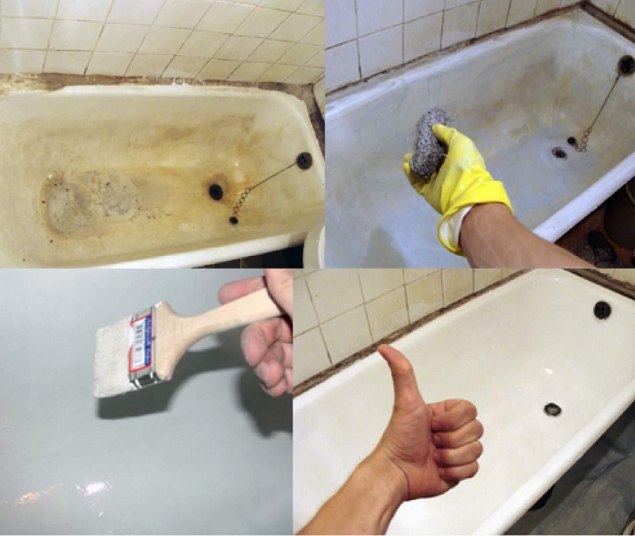 Как обновить покрытие чугунной ванны своими руками правильно