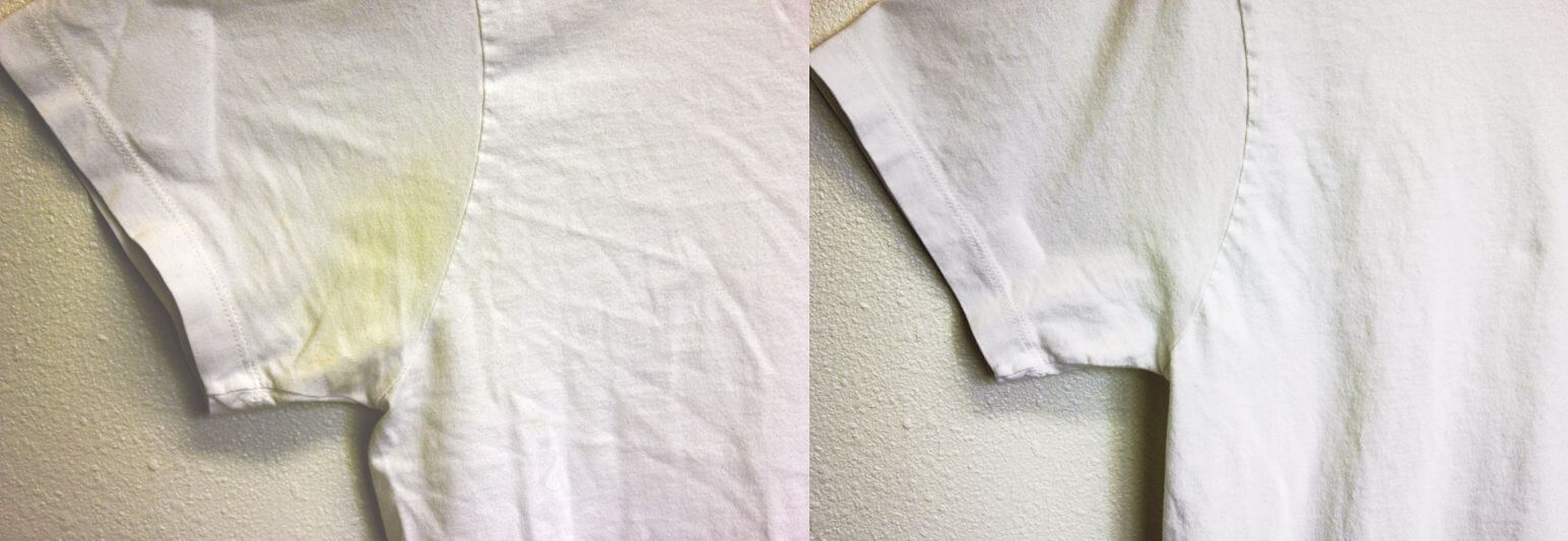 Чем отстирать следы дезодоранта на одежде в домашних условиях