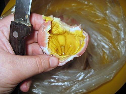 Как правильно чистить куриные желудки фото пошагово