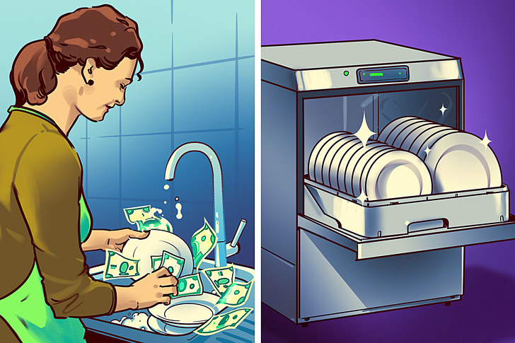 Выгодна ли посудомоечная машина? экономит ли она воду?