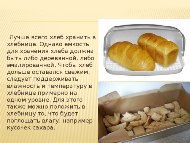Храните хлеб правильно и он не будет плесневеть