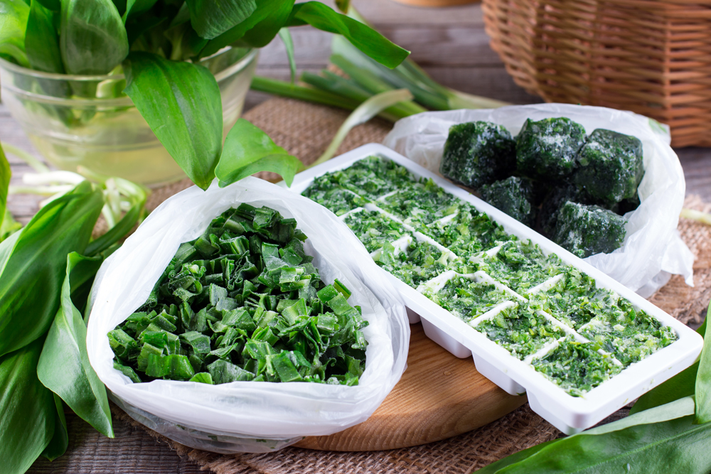 Как заморозить листья салата на зиму: в морозилке холодильника, заморозка кресс-салата