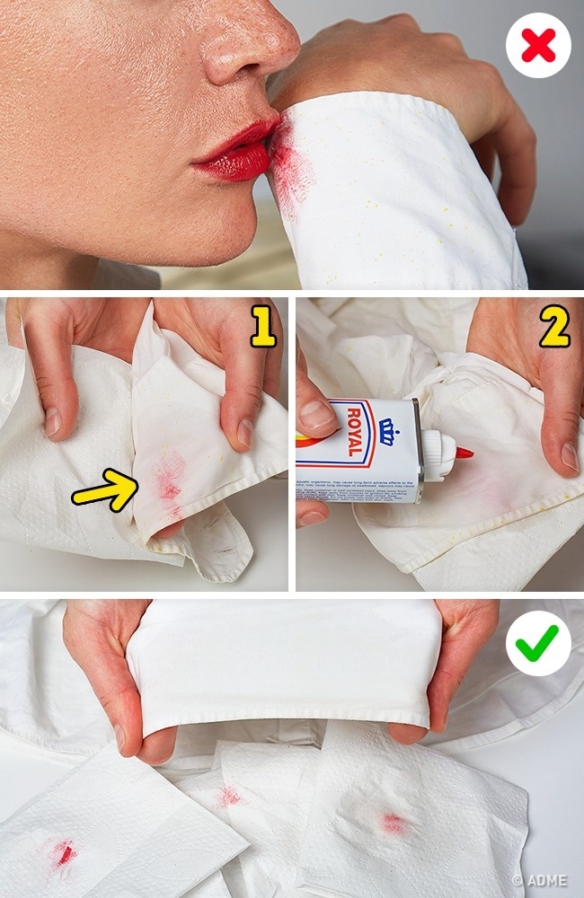 Как отстирать губную помаду с белой и цветной одежды