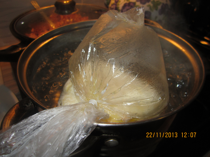 Омлет в пакете сваренный в кастрюле: рецепт с фото (с болгарским перцем)