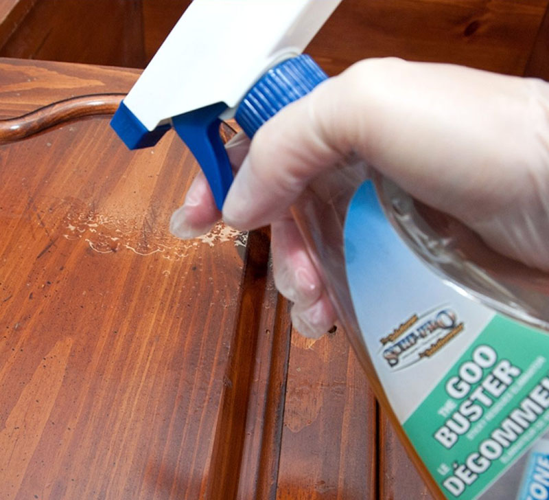 Как убрать следы от наклеек на мебели?